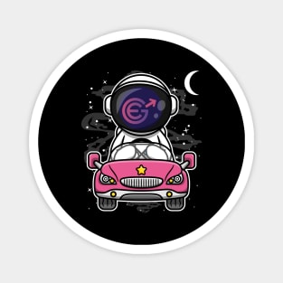 Astronaut Car Evergrow Crypto EGC Coin To The Moon Crypto Token Cryptocurrency Wallet Birthday Gift For Men Women Kids Magnet